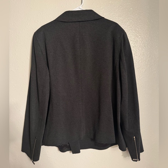 Lafayette 148 New York Charcoal Gray Asymmetrical Blazer | NWT - Picture 10 of 13